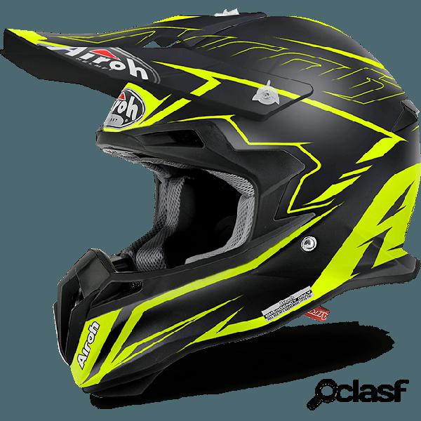 Casco cross Airoh Terminator 2.1 S Slim in fibra giallo