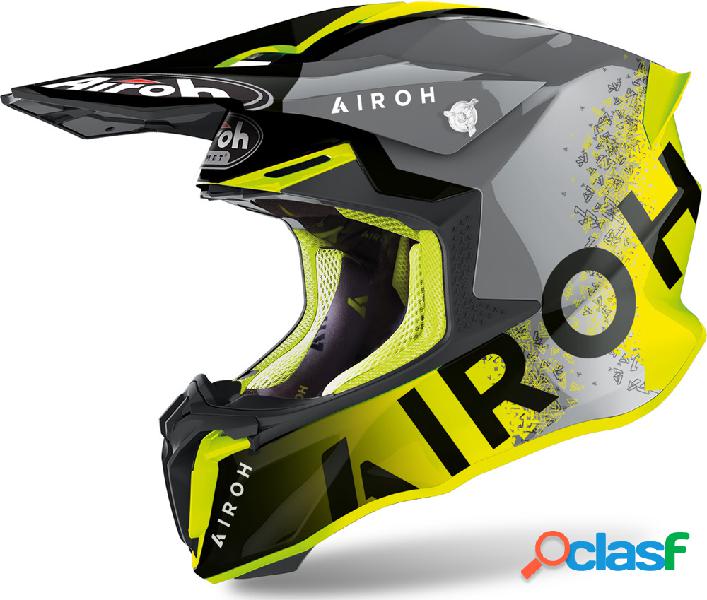 Casco cross Airoh Twist 2.0 Bit Giallo Lucido