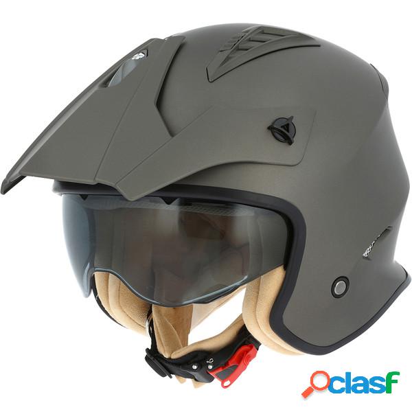 Casco cross Astone Helmets Minicross Monocolor marrone opaco