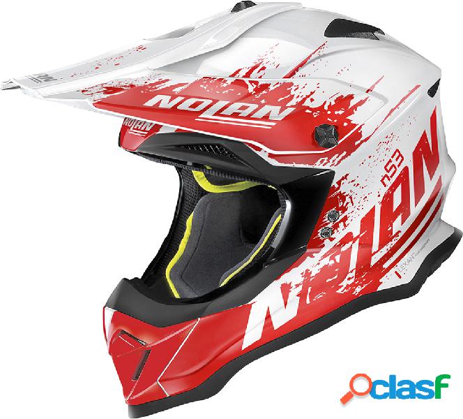 Casco cross Nolan N53 SAVANNAH Bianco Rosso