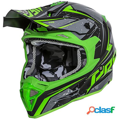 Casco cross Premier EXIGE QX7 Nero Verde