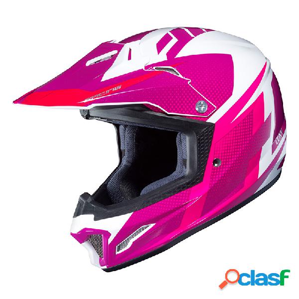 Casco cross bambino HJC CL-XY II ARGOS MC8 Fucsia Bianco