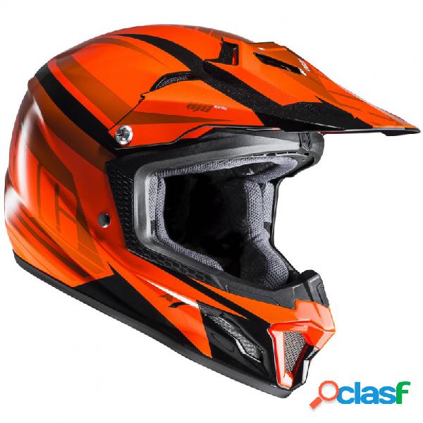 Casco cross bambino HJC CL-XY II BATOR MC7 Arancio Nero