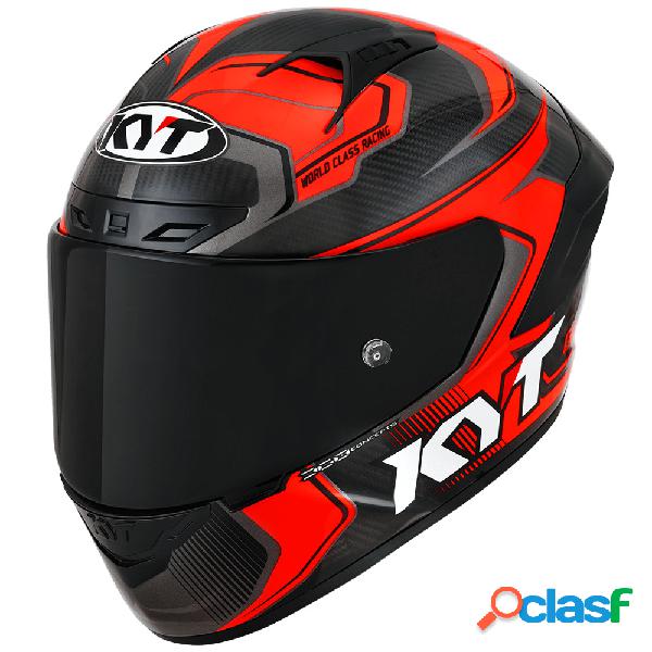Casco integrale KYT NZ RACE CARBON COMPETITION RED E06 in