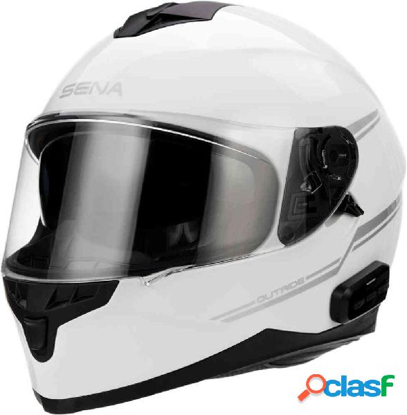 Casco integrale Sena OUTRIDE con interfono integrato Bianco