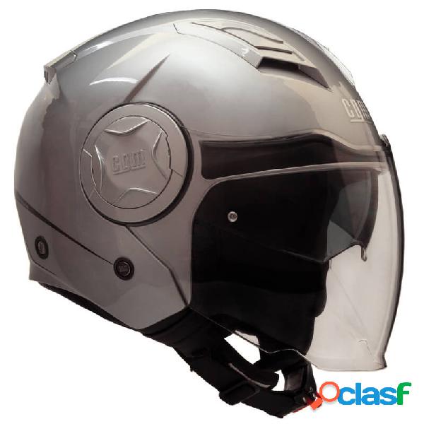 Casco jet CGM 129A ILLINOIS Argento