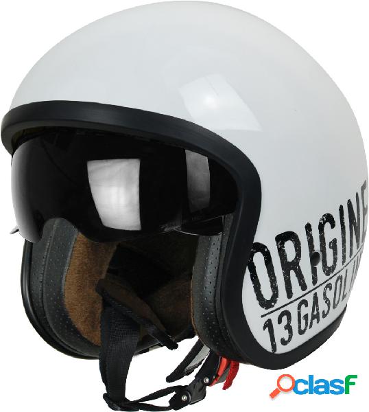 Casco jet ORIGINE SPRINT GASOLINE 13 Bianco Lucido