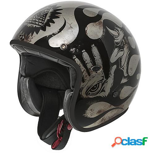 Casco jet Premier LE PETIT CLASSIC EVO BD TITANIUM in fibra