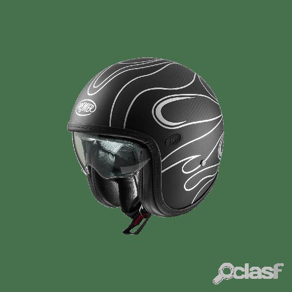 Casco jet Premier Vintage Platinum ED. CARBON FR SILVER