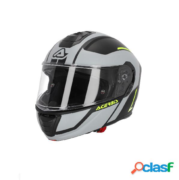 Casco modulare Acerbis TDC HELMET Grigio Giallo