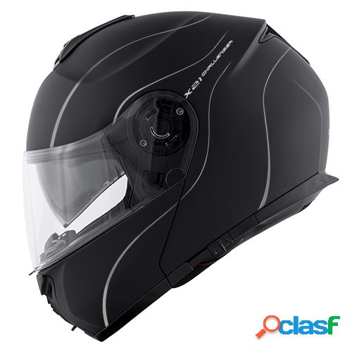 Casco modulare Givi X21 F Challenger nero opaco argento