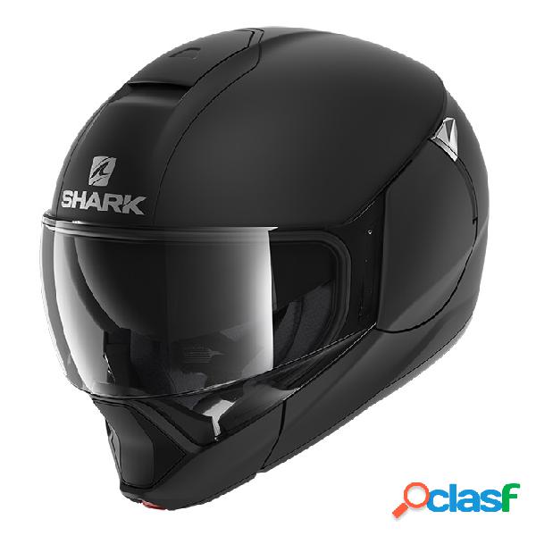 Casco modulare Shark EVOJET BLANK Mat Nero Opaco