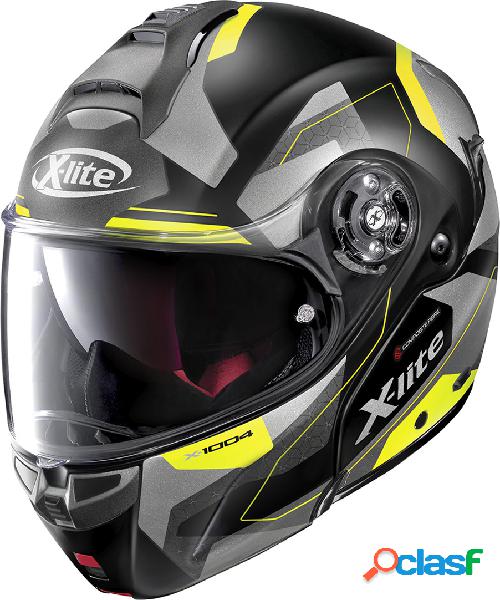 Casco modulare X-Lite X-1004 DEDALON N-COM Nero opaco Giallo