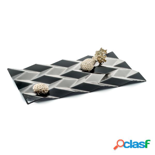 Centrotavola in acciaio inox 18/10 Large BD10 38x23,5 cm
