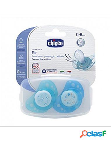 Chicco - Succhietto Air Blu Silicone 0-6m 2pz
