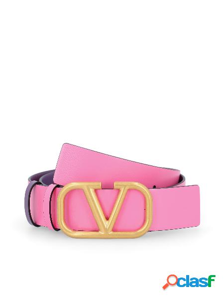 Cintura Reversibile Vlogo Signature in Vitello Lucido 40 Mm