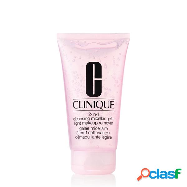 Clinique 2-in-1 cleansing micellar gel + light makeup