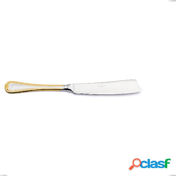 Coltello torta Firenze oro, acciaio 18-10, oro 24 carati,