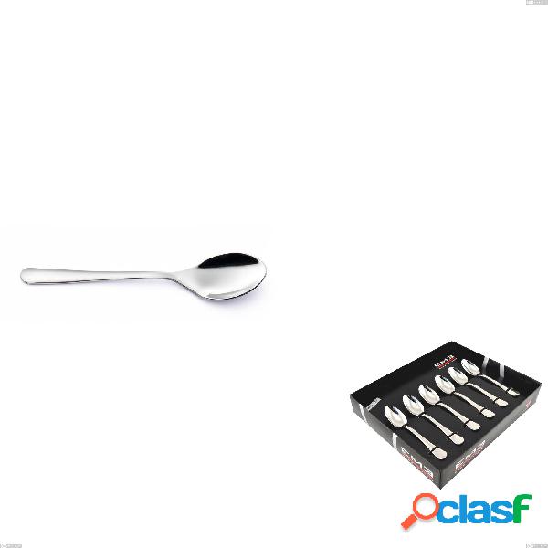 Confezione vetrina 6 pezzi moka Opera, Acciaio inox 18/10