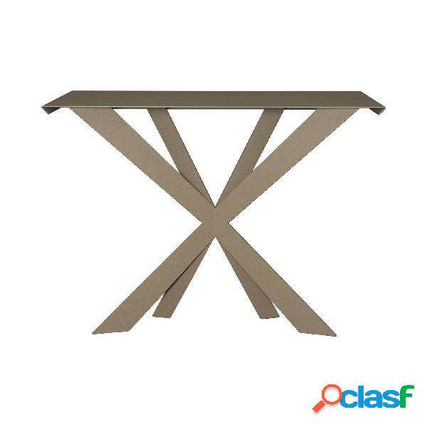 Consolle in stile moderno Exsodus Zeus in metallo,
