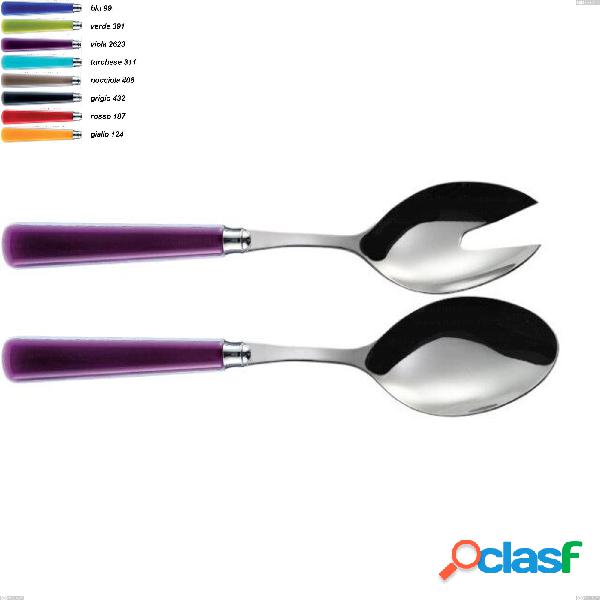 Coppia insalata candy eme, Acciaio 18/10 AISI 304 Lucido