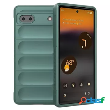 Cover in TPU Serie Rugged per Google Pixel 6a - Verde