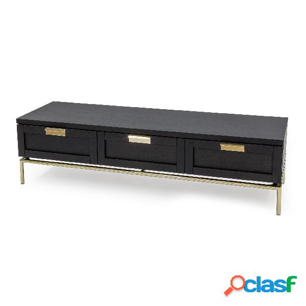 Credenza Pimlico in legno ingegnerizzato e solido, metallo,