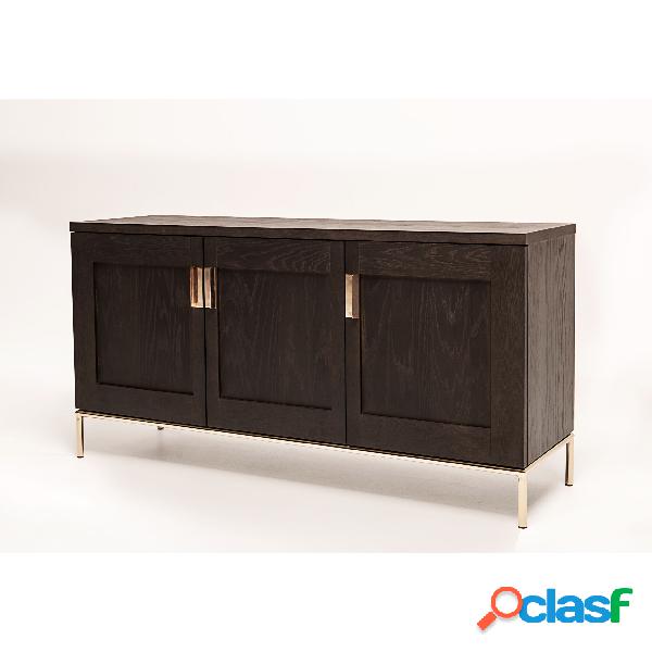 Credenza Pimlico in legno ingegnerizzato e solido, metallo,