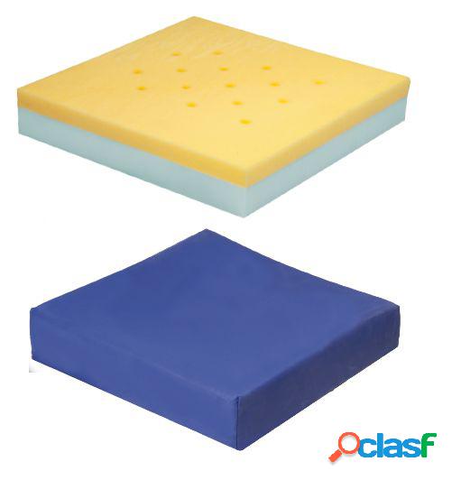 Cuscino in viscoelastico con fori passanti-[Dimensione:40x40