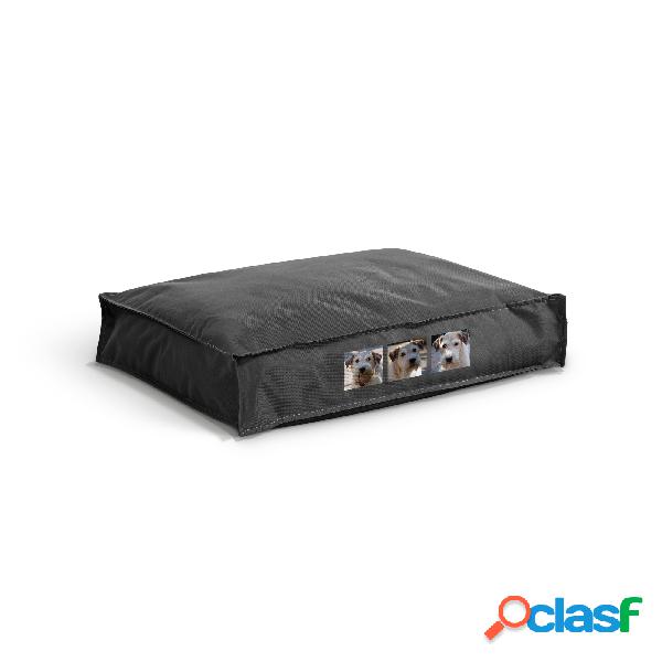 Cuscino per cani con nome - M - Nero