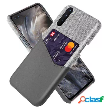 Custodia KSQ OnePlus Nord con tasca per carte - grigia