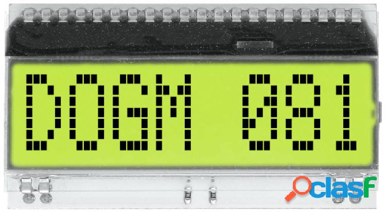DISPLAY VISIONS Display a 7 segmenti Giallo-Verde 11.97 mm