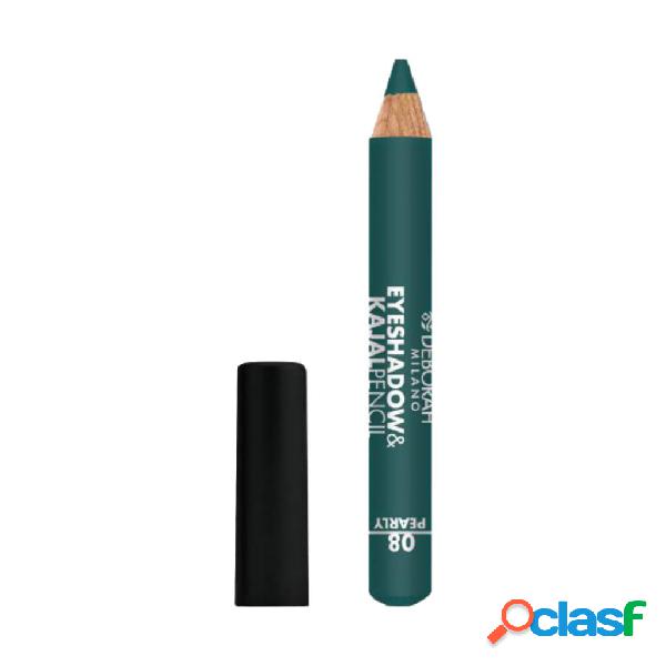 Deborah eyeshadow & kajal pencil teal green pearly 08