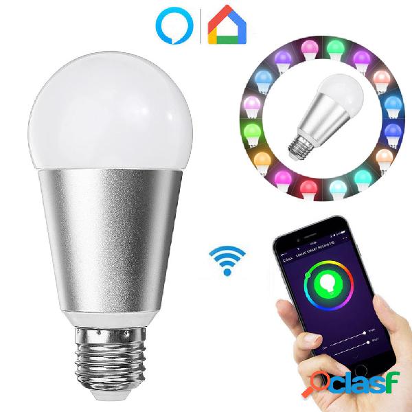 E27 7W RGBW WiFi APP Control Smart Light Bulb Funziona con