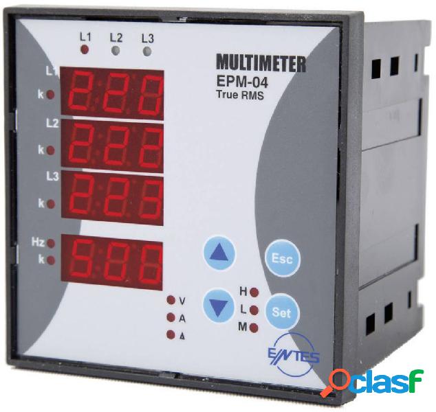 ENTES® EPM-04C-96 Misuratore da pannello AC-Multimeter