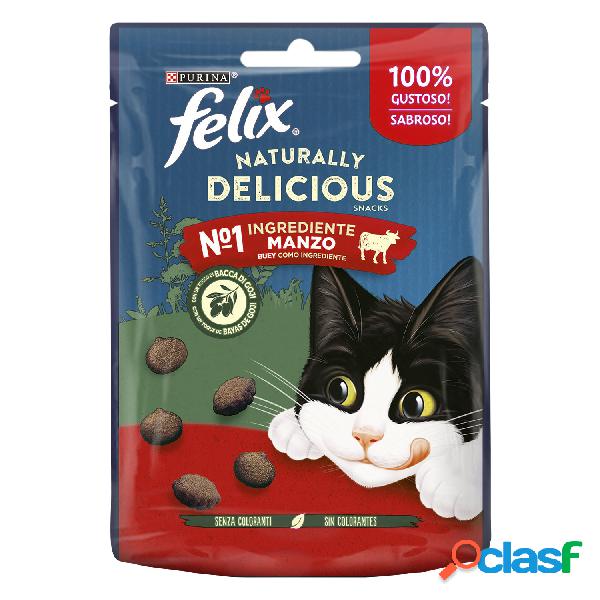 Felix Naturally Delicious Cat Snack con Manzo e Bacche di