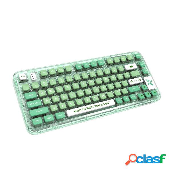 GAMAKAY GK75 Trasparente Meccanico Guarnizione Tastiera 80