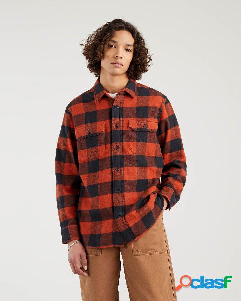 Giacca camicia buffalo check in flanella
