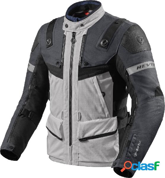 Giacca moto Revit Defender 3 GTX 3 strati Argento Antracite