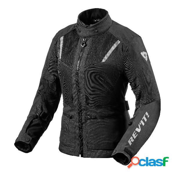 Giacca moto donna Revit Levante 2 H2O Nero