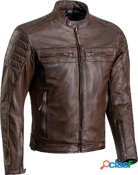 Giacca moto pelle Ixon TORQUE Marrone