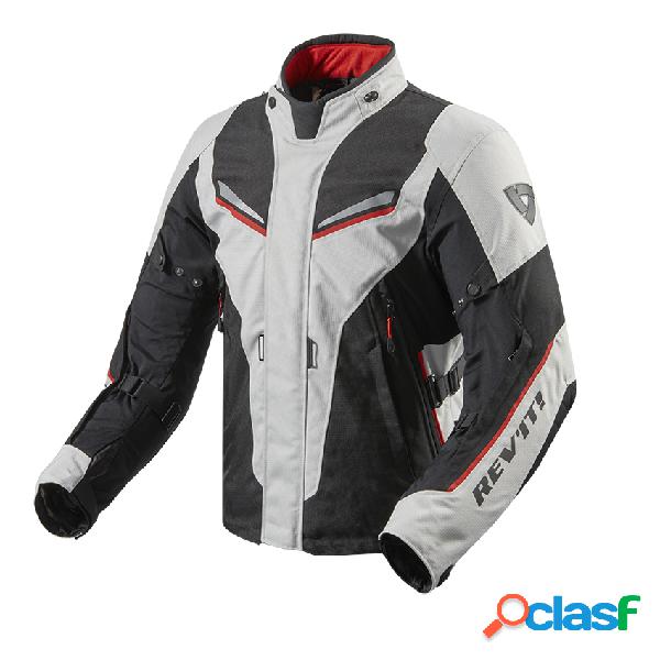 Giacca moto touring Revit Vapor 2 Argento Nero