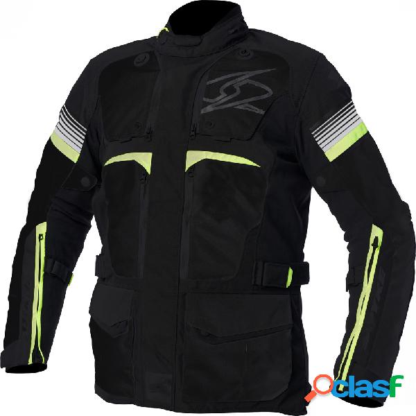 Giacca moto touring Spyke EQUATOR DRY TECNO Nero Antracite