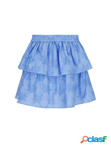 Gonna In Floral Jacquard Di Cotone Techno