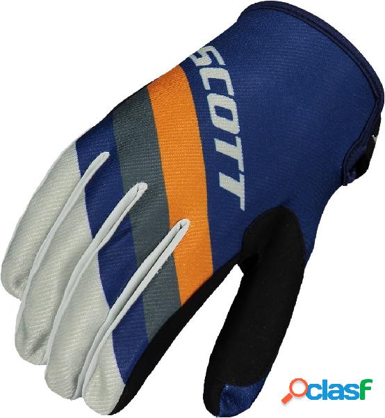 Guanti cross SCOTT 350 Track Blu Arancio