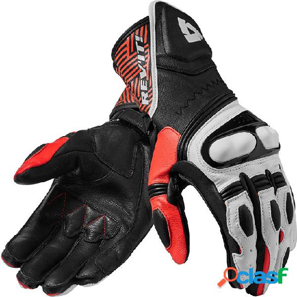 Guanti moto pelle Revit Metis Nero Rosso