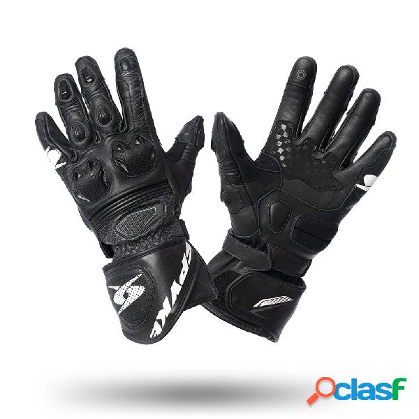 Guanti moto pelle Spyke TECH RACE ZERO Nero