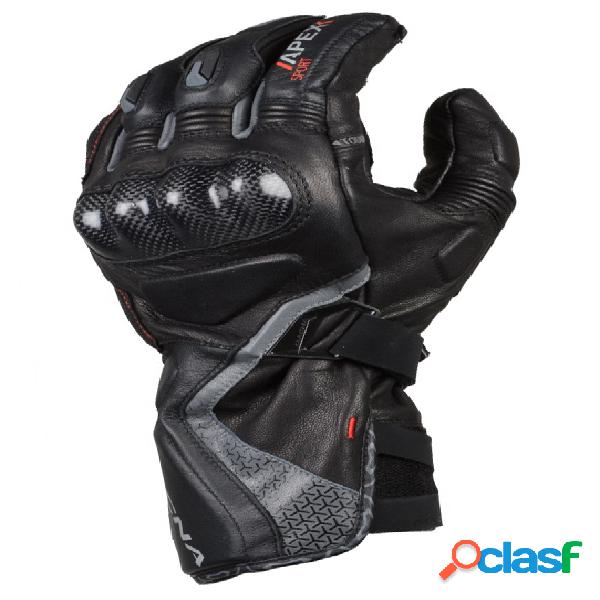 Guanti moto pelle estivi racing Macna Apex Nero