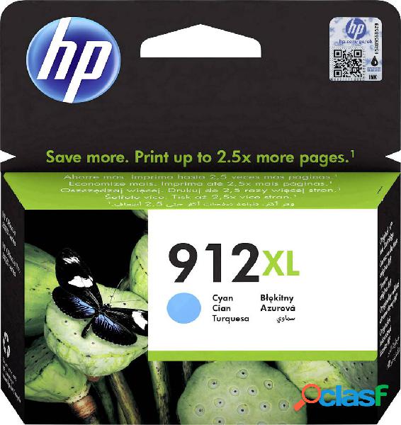 HP Cartuccia dinchiostro 912 XL Originale Ciano 3YL81AE