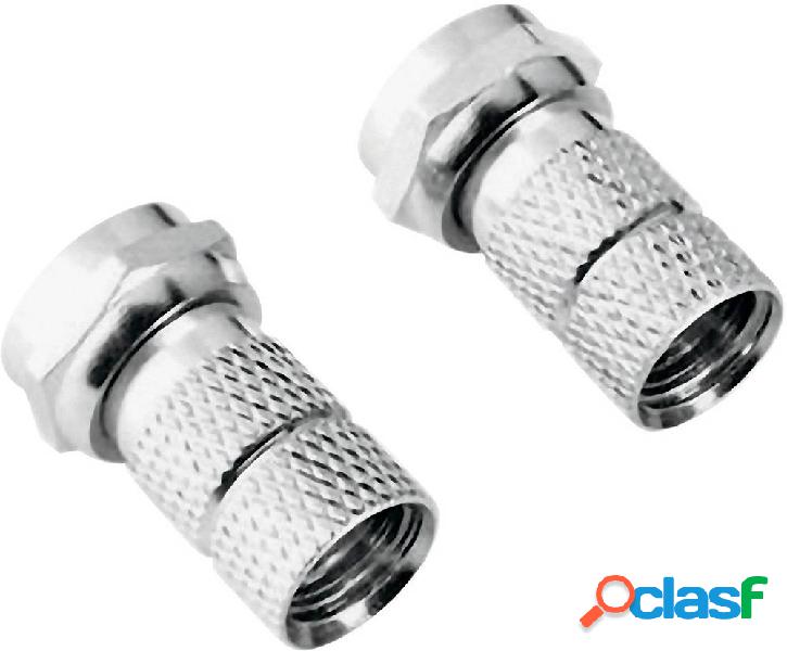 Hama 00047402 Spina F, 6,8 mm, 4 pezzi Diametro cavo: 6.8 mm